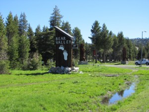 bear valley village sign
